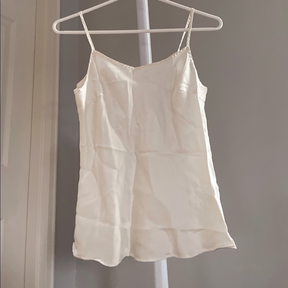 Fangyan 100% silk basic camisole vest with thin straps